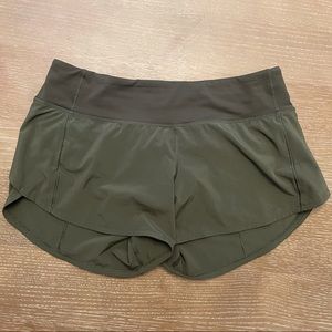 Lulu Lemon army green shorts - size 6